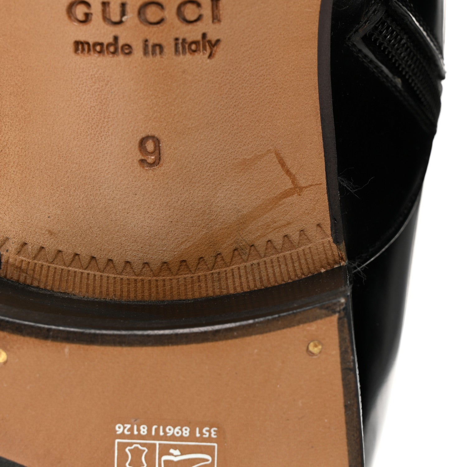 Gucci Cordovan Lux Mens Granada Kid Boots 9 Black 11 of 12