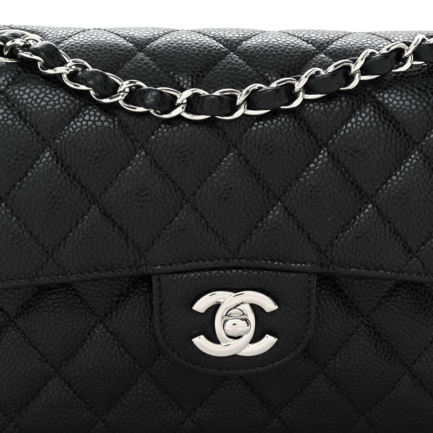 Chanel Caviar Quilted Small Double Flap Black 8 of 10