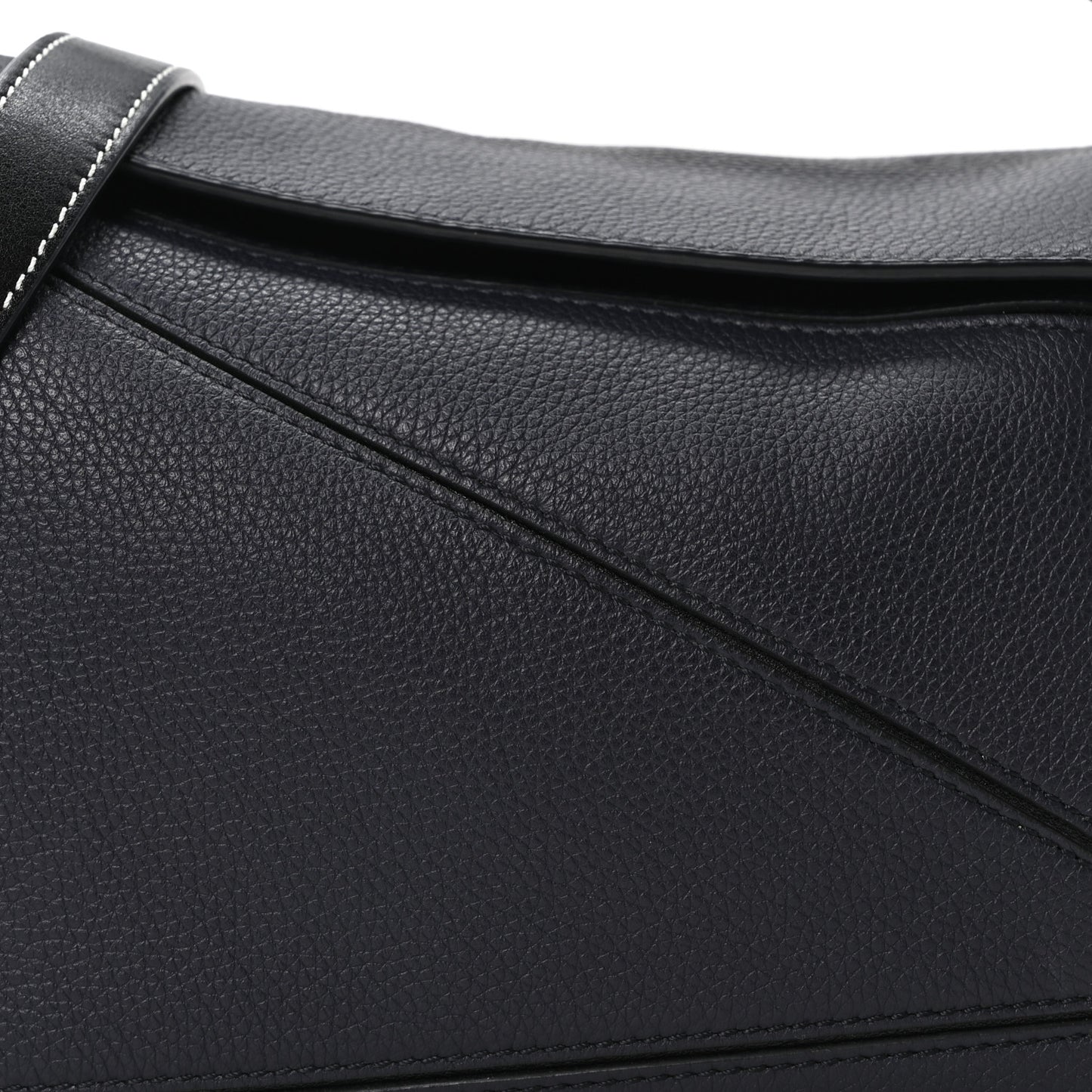 Calfskin Small Puzzle Bag Midnight Blue Black