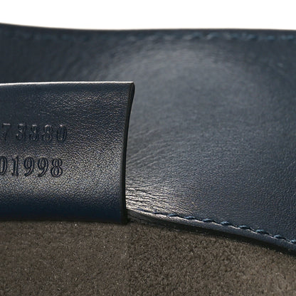 Gucci Guccissima Signature Double Buckle Backpack Navy 7 of 9