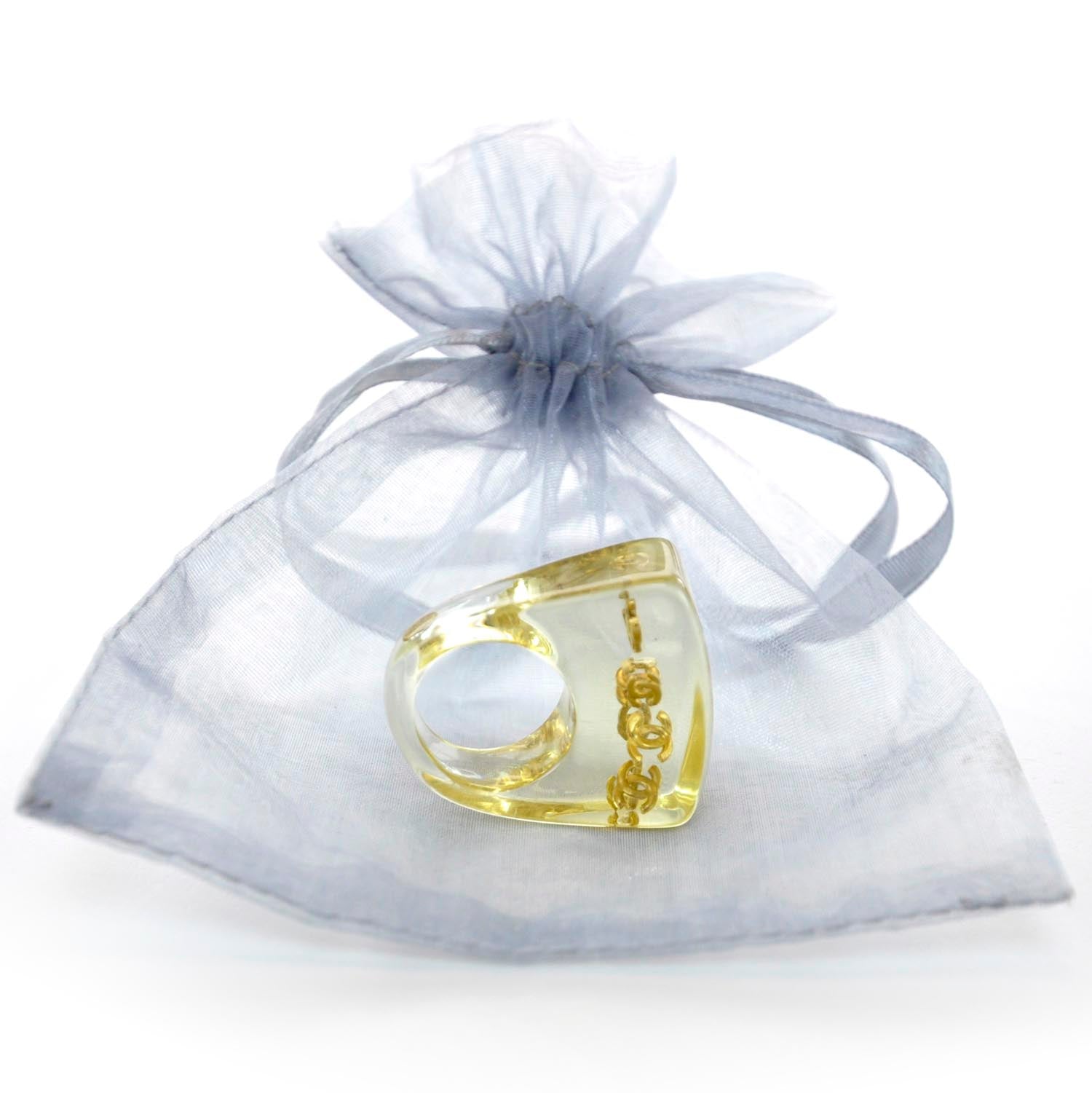 Chanel Resin CC Ring 7 5 of 6