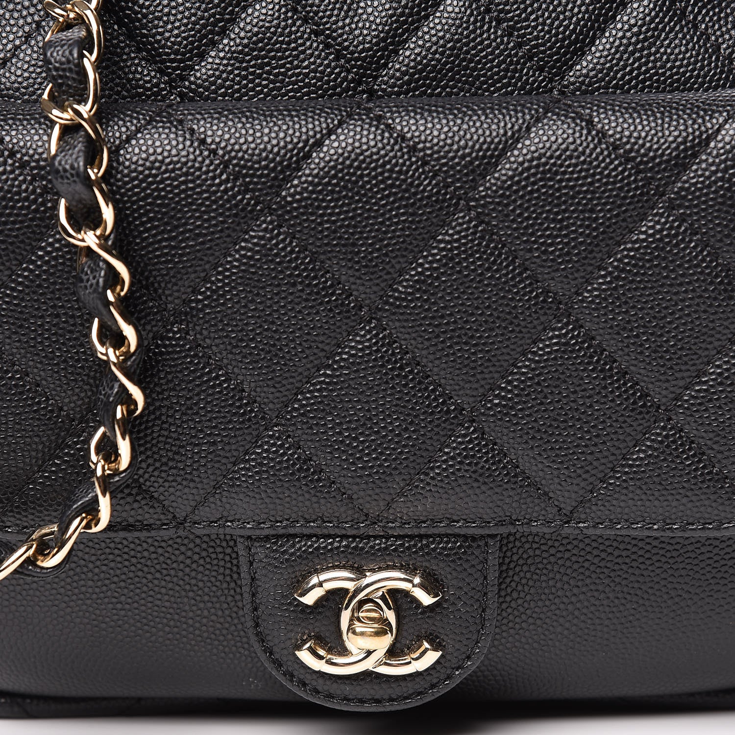 Chanel Caviar Quilted CC Day Camera Case Black 8 of 11