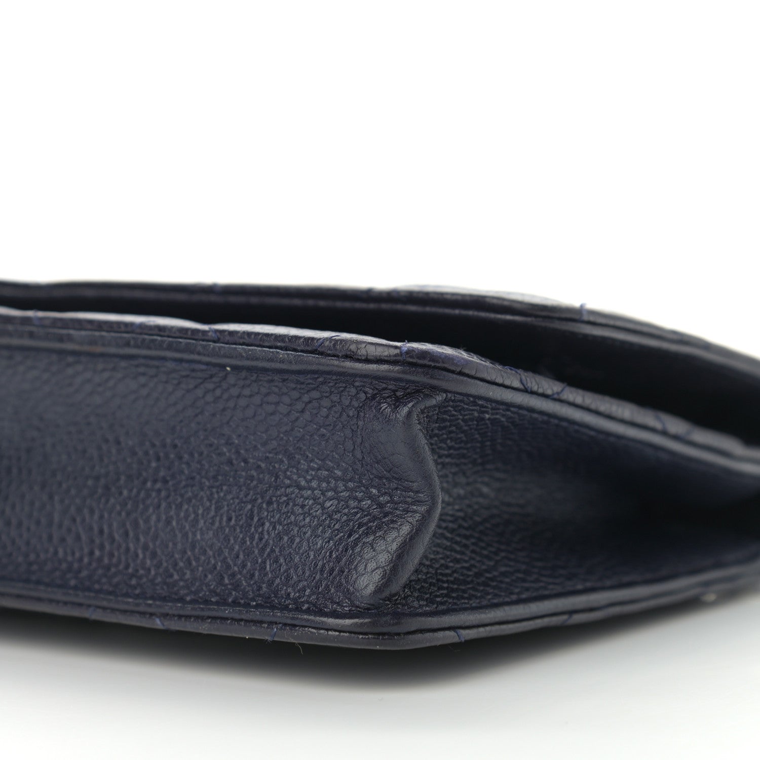 Chanel Caviar Quilted Wallet On Chain WOC Navy Blue 6 of 14
