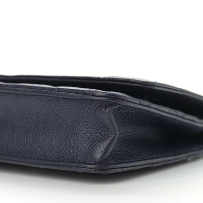 Chanel Caviar Quilted Wallet On Chain WOC Navy Blue 5 of 13