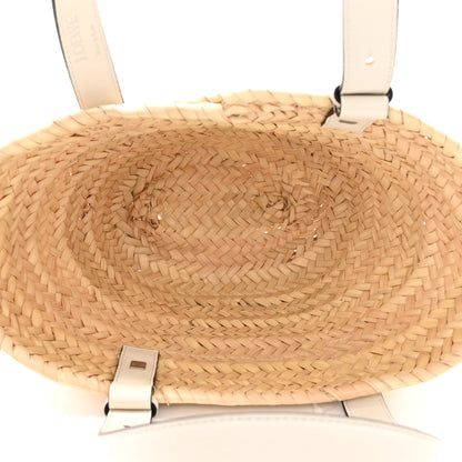 Loewe Raffia Small Basket Tote Bag Natural White 5 of 10