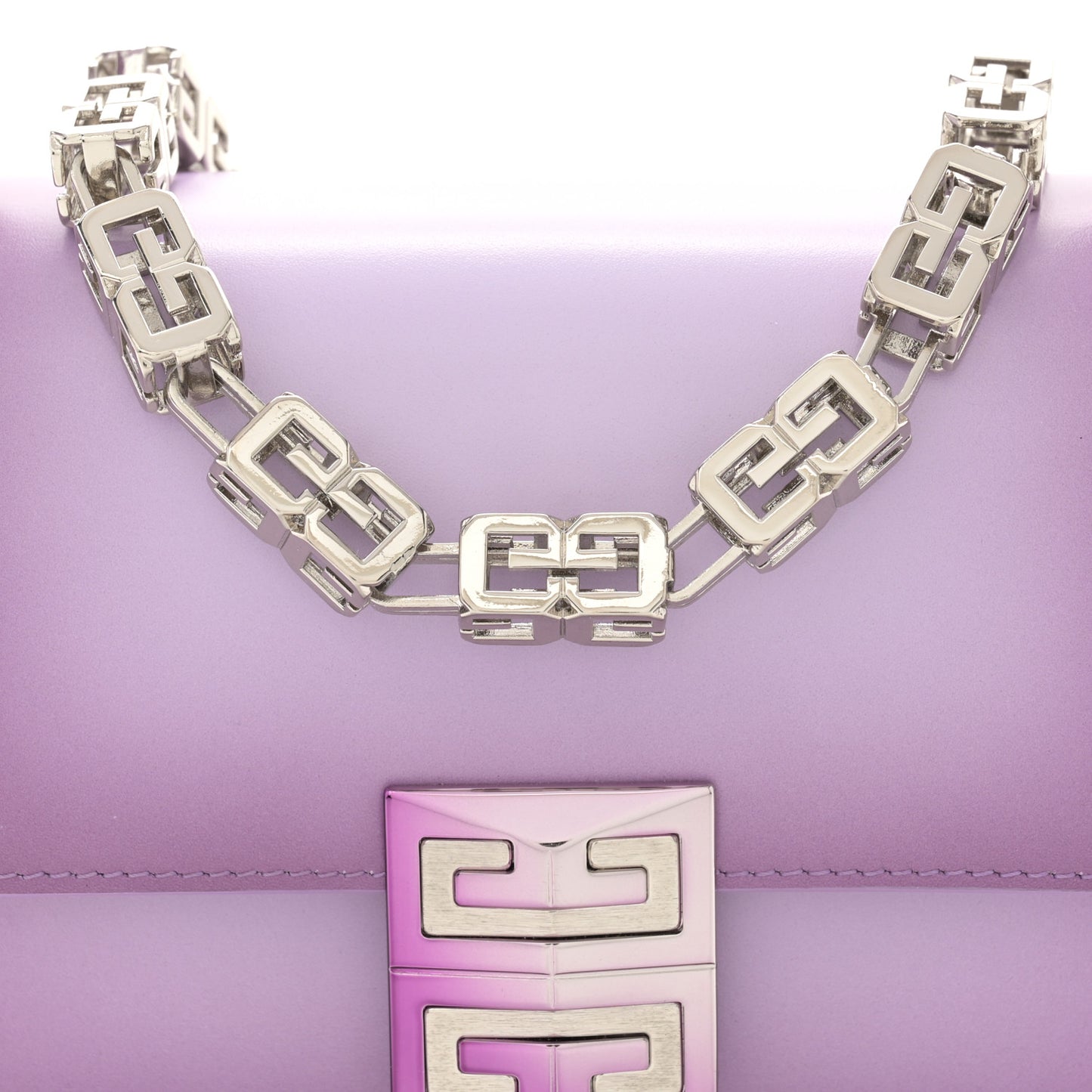 Box Calfskin Small Gradient Effect 4G Cube Chain Crossbody Bag Mauve