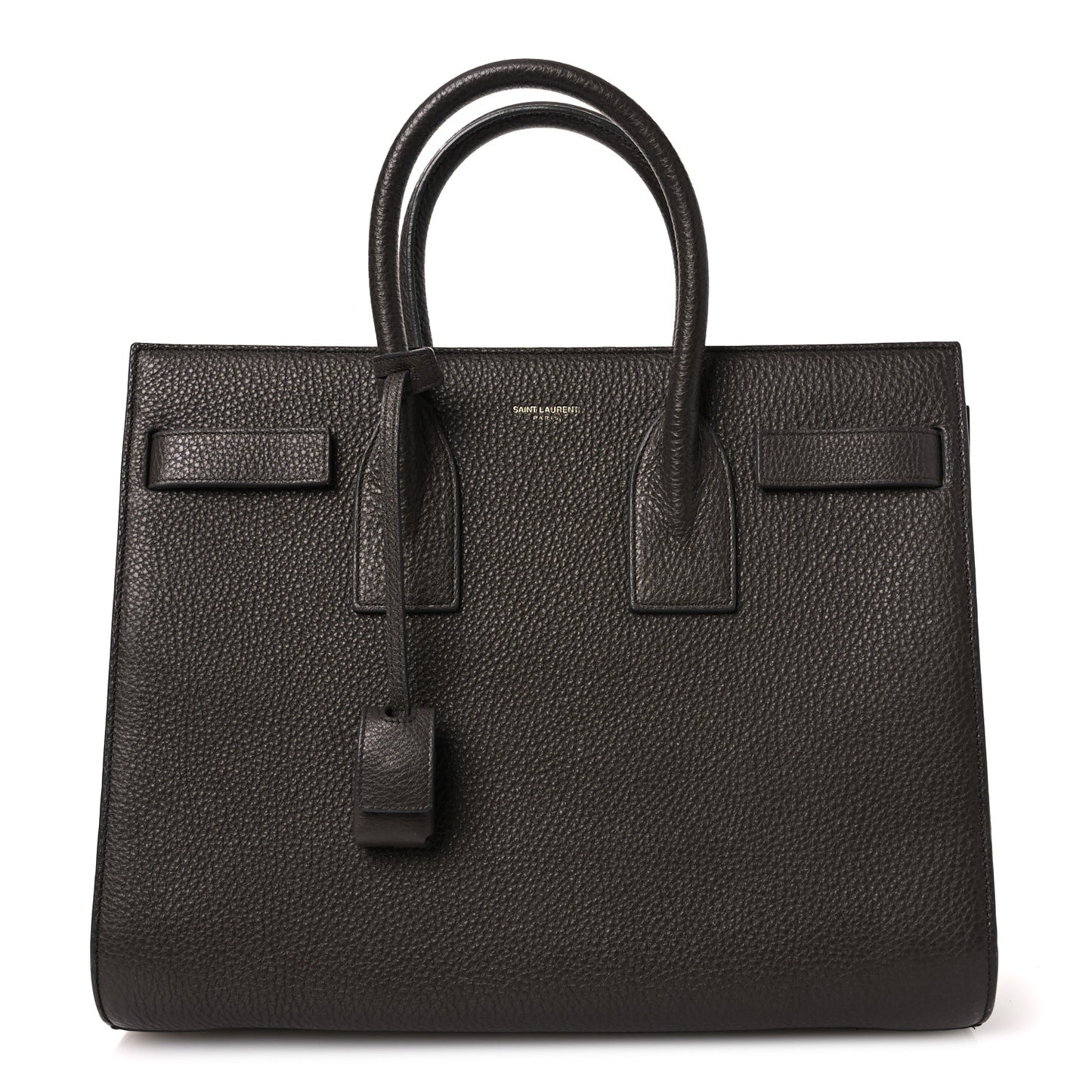 Grained Calfskin Small Sac De Jour Dark Brown