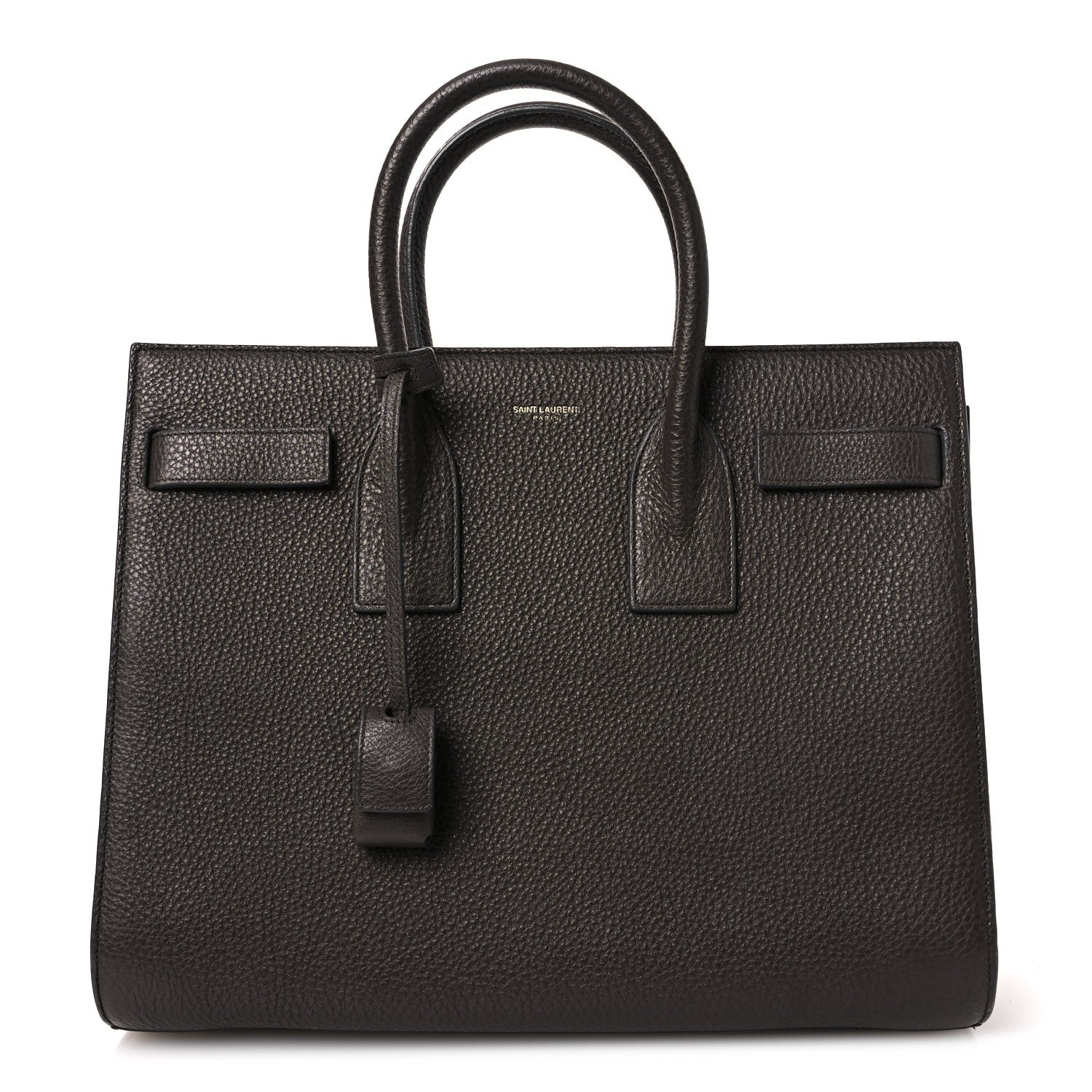 Saint Laurent Grained Calfskin Small Sac De Jour Dark Brown 1 of 11