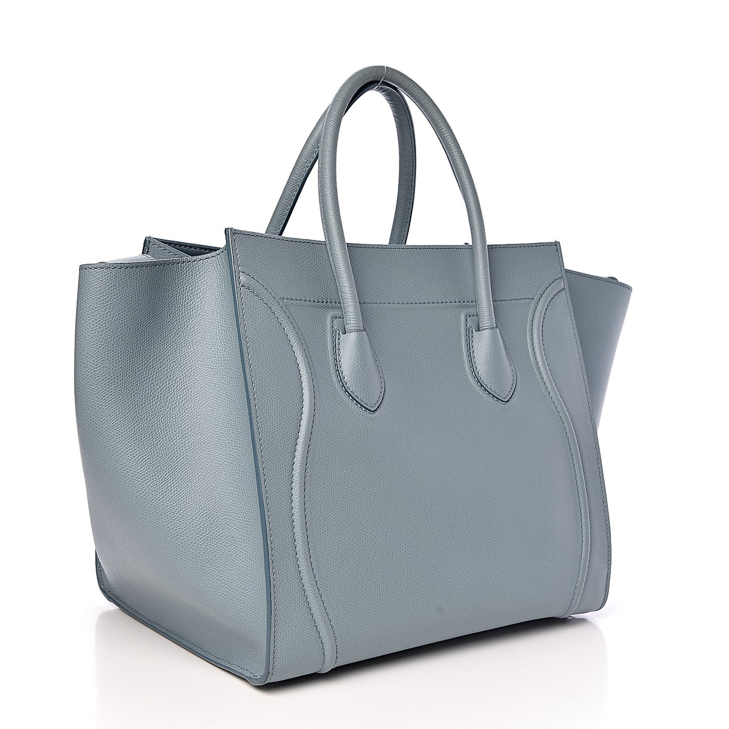 Grained Calfskin Medium Phantom Luggage Glacier