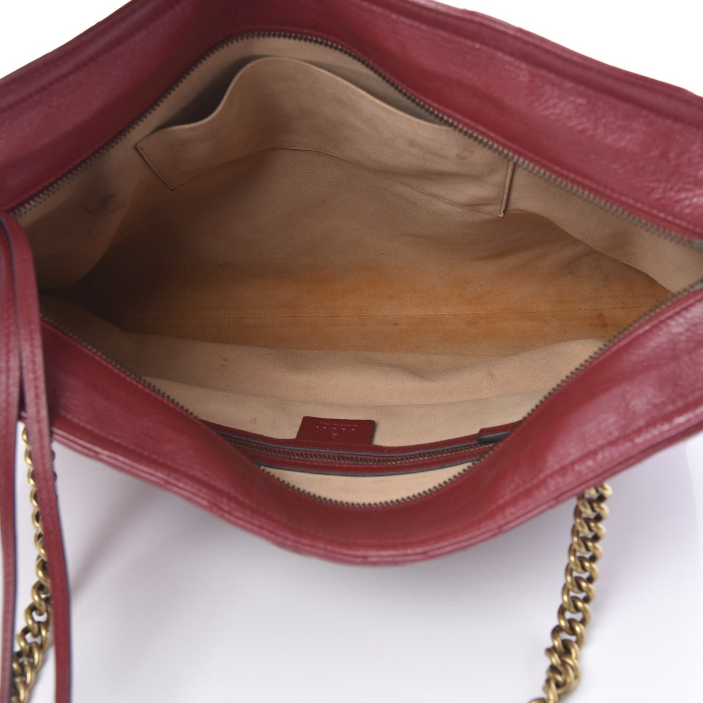 Azalea Calfskin Matelasse Medium GG Marmont Slim Tote Romantic Cerise