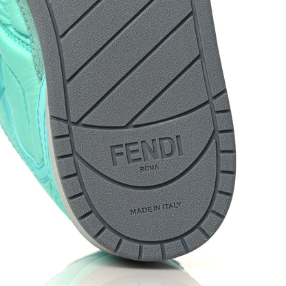 Fendi Nylon Match High Top Sneakers 36 Turquoise 8 of 8