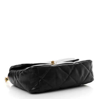 Chanel Lambskin Quilted Large Chanel 19 Flap Black 4 of 13