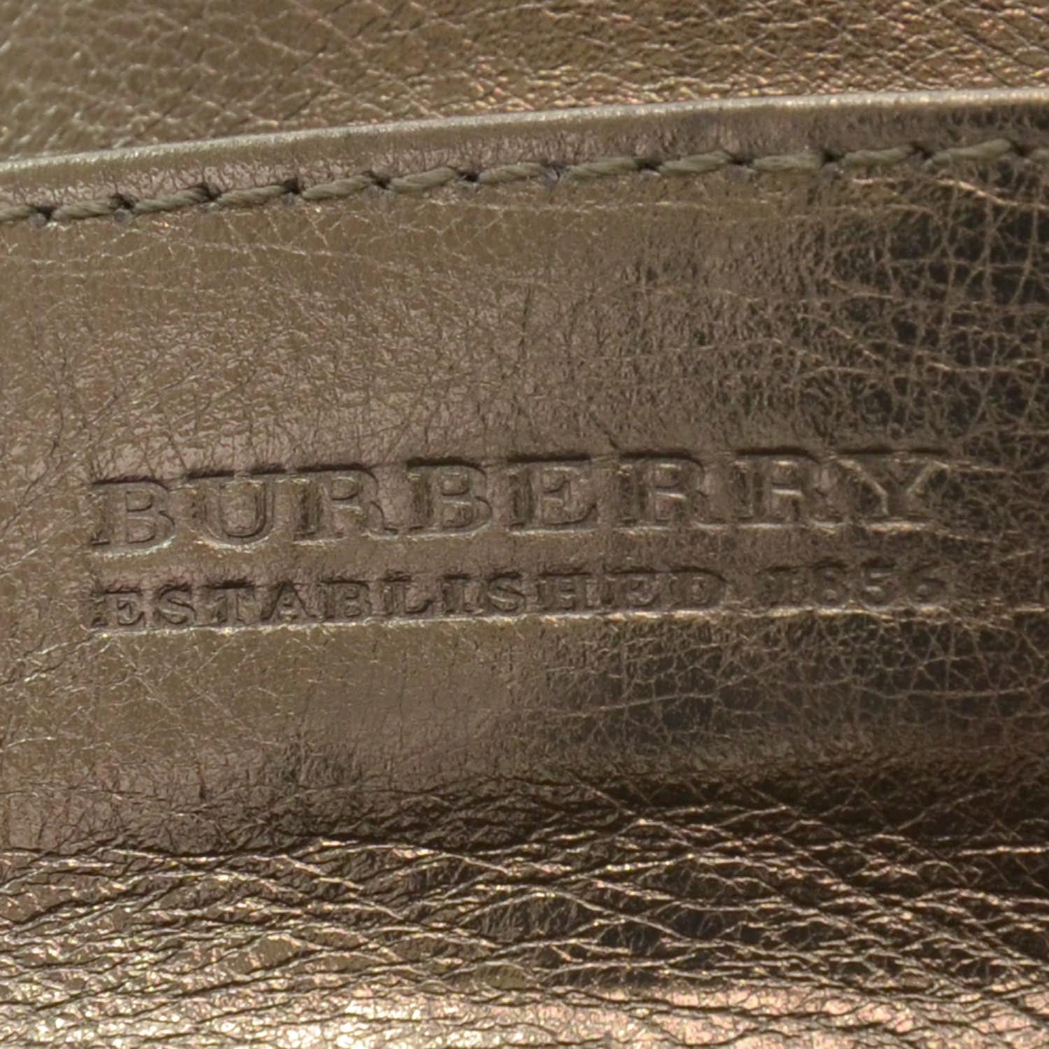 Burberry Patent Nova Check Wallet Metallic 6 of 7