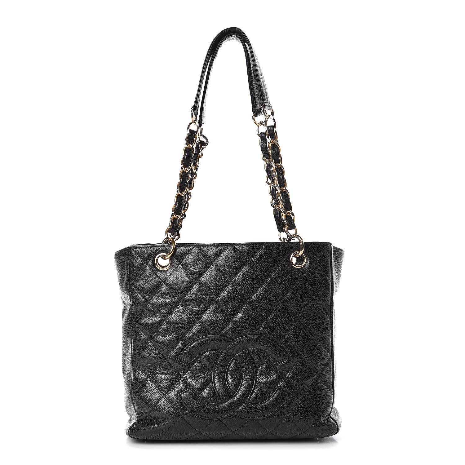 Chanel Caviar Quilted Petit Shopping Tote PST Black 1 of 14