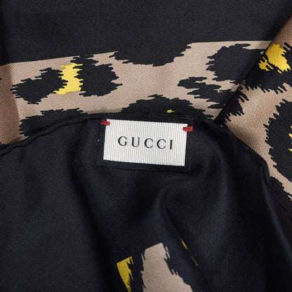 Gucci Silk Leopard Print Scarf 3 of 3