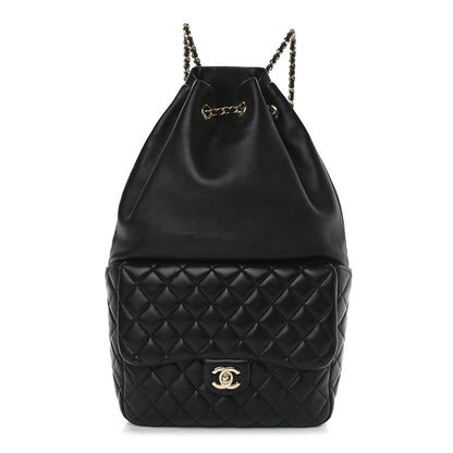 Chanel Lambskin Quilted Large In Seoul Backpack Navy 1 of 9