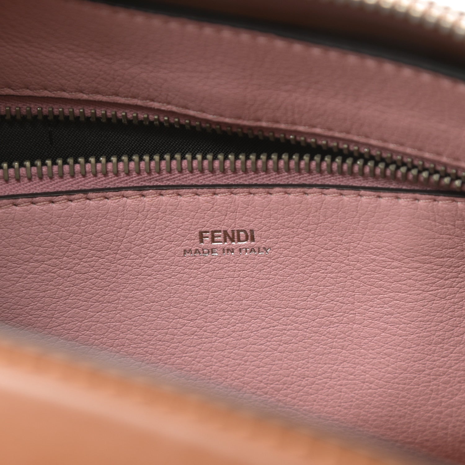 Fendi Vitello Baltico Dolce DotCom Satchel Corteccia Bubblegum 7 of 18