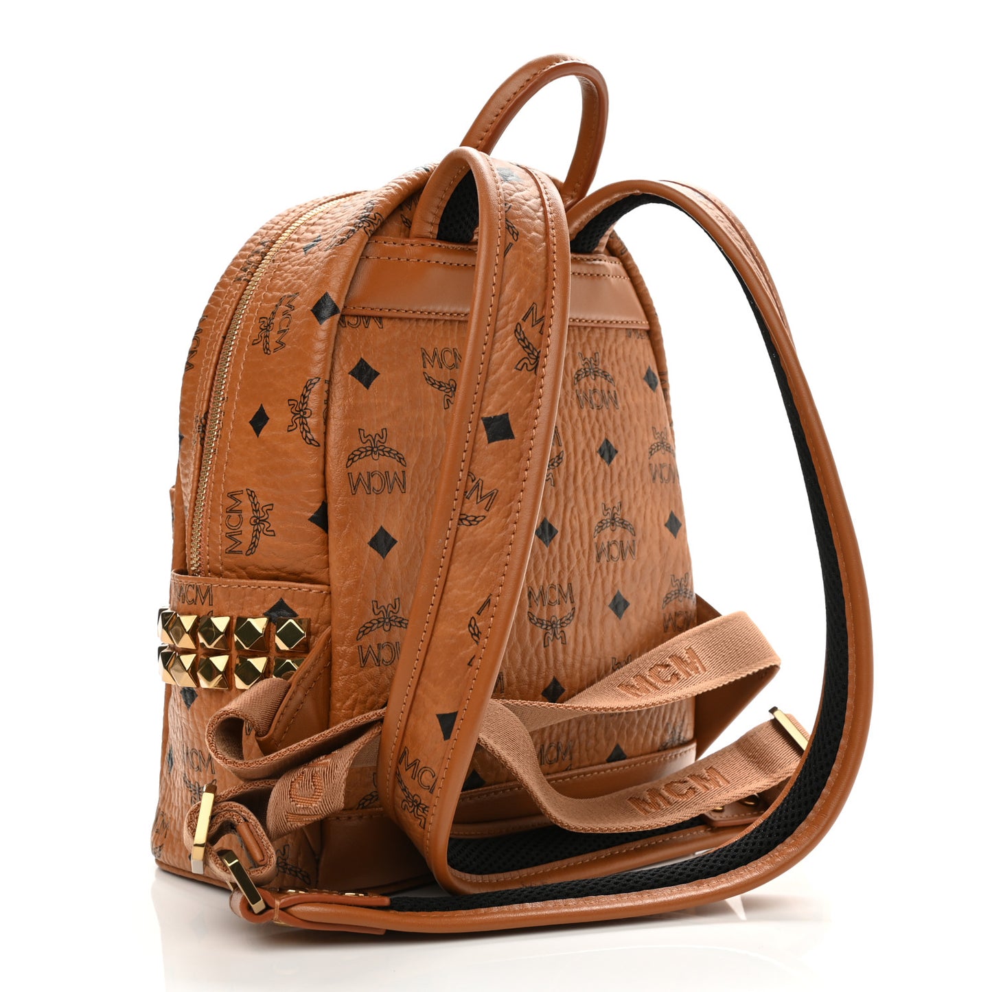 Visetos Side Stud Mini Stark Backpack Cognac