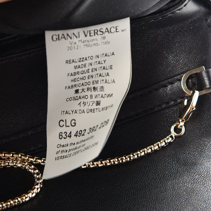 Versace Patent Palazzo Medusa Chain Evening Bag Black 7 of 7