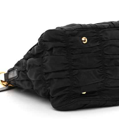 Prada Tessuto Nylon Gaufre Tote Black 10 of 11