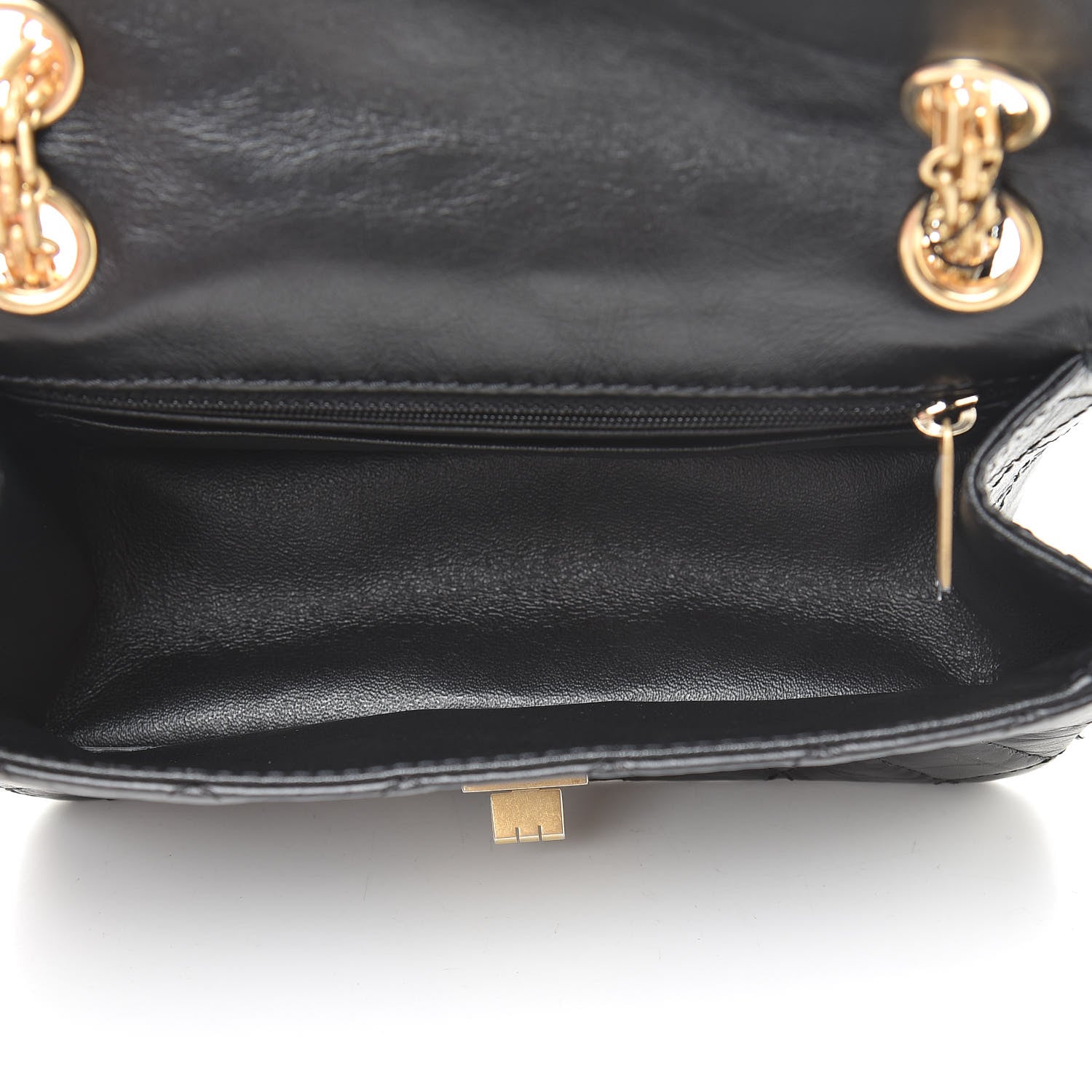 Chanel Aged Calfskin Quilted 2.55 Reissue Mini Flap Black 5 of 13