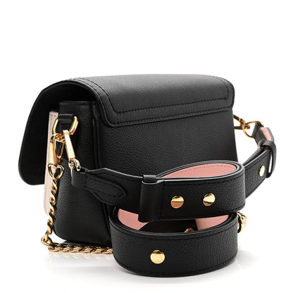 Louis Vuitton Grained Calfskin Lockme Tender Black 3 of 9