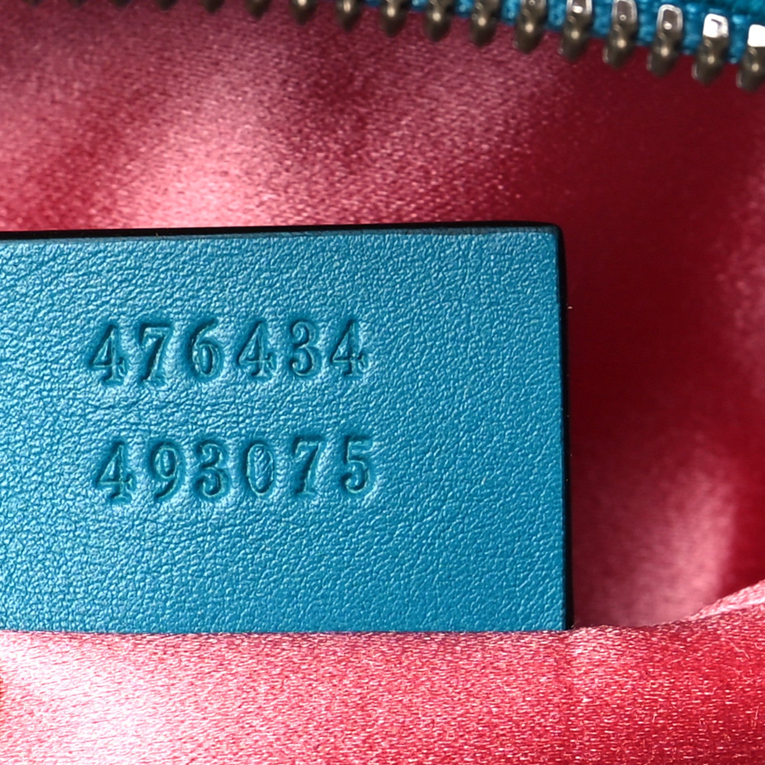 Gucci Velvet Matelasse Embroidered GG Marmont Belt Bag 85 34 Pavone Cyan 7 of 11