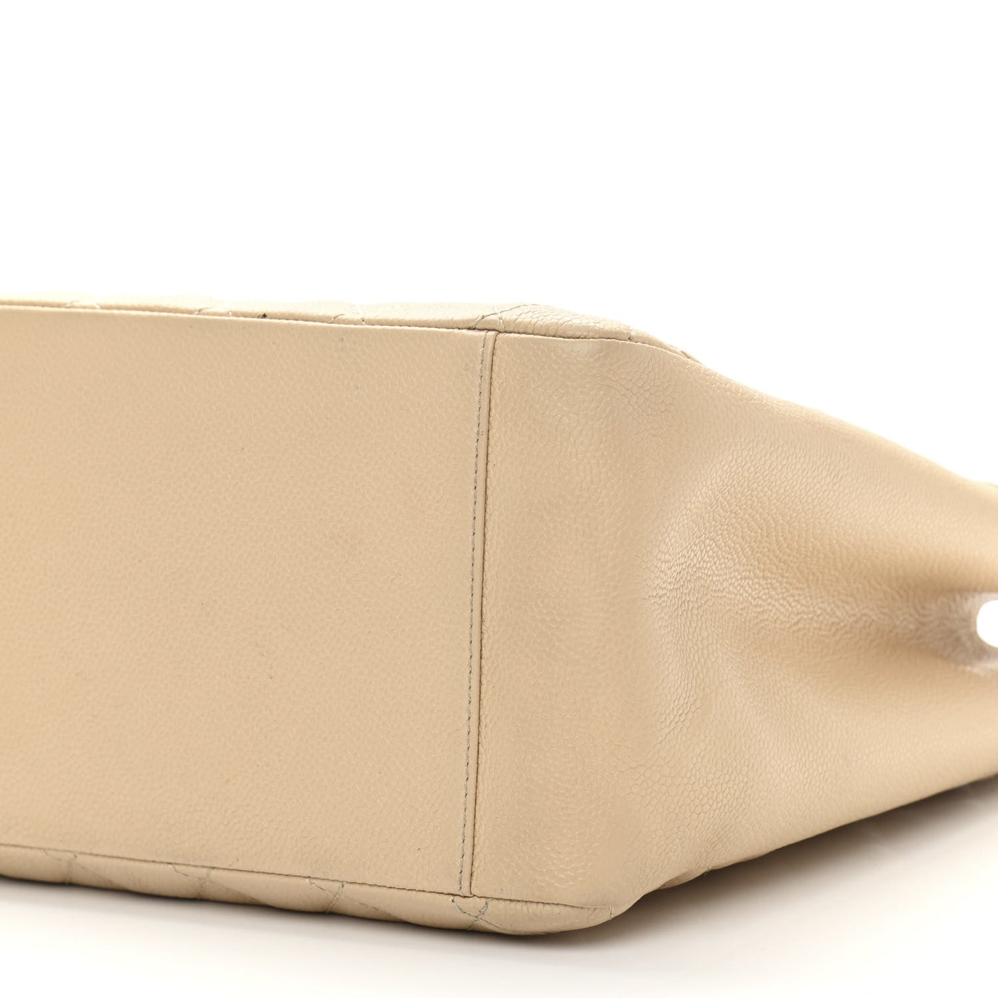 Caviar Quilted Grand Shopping Tote GST Beige Clair
