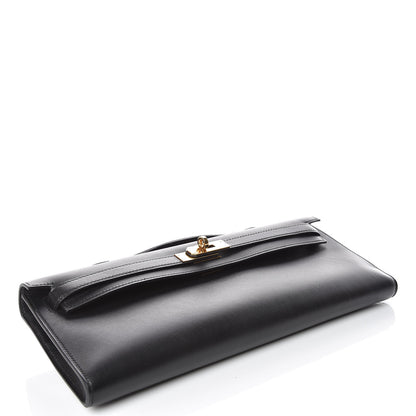 Hermes Swift Kelly Cut Clutch Pochette Black 4 of 10