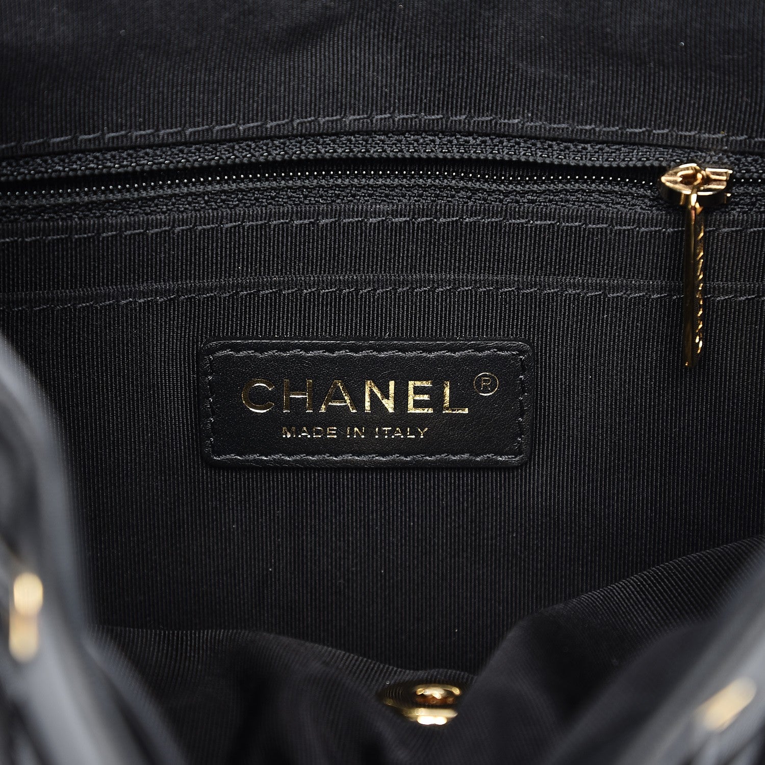 Chanel Calfskin Chevron Quilted Small Urban Spirit Backpack Black 6 of 7