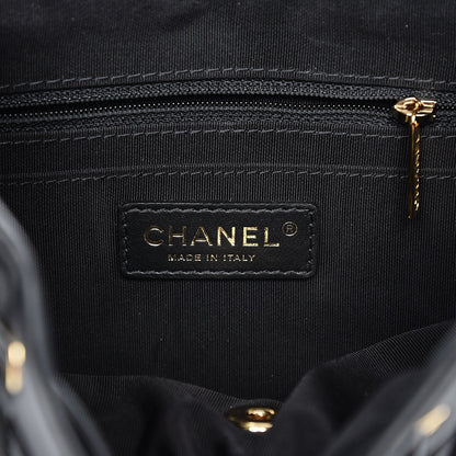 Chanel Calfskin Chevron Quilted Small Urban Spirit Backpack Black 6 of 7