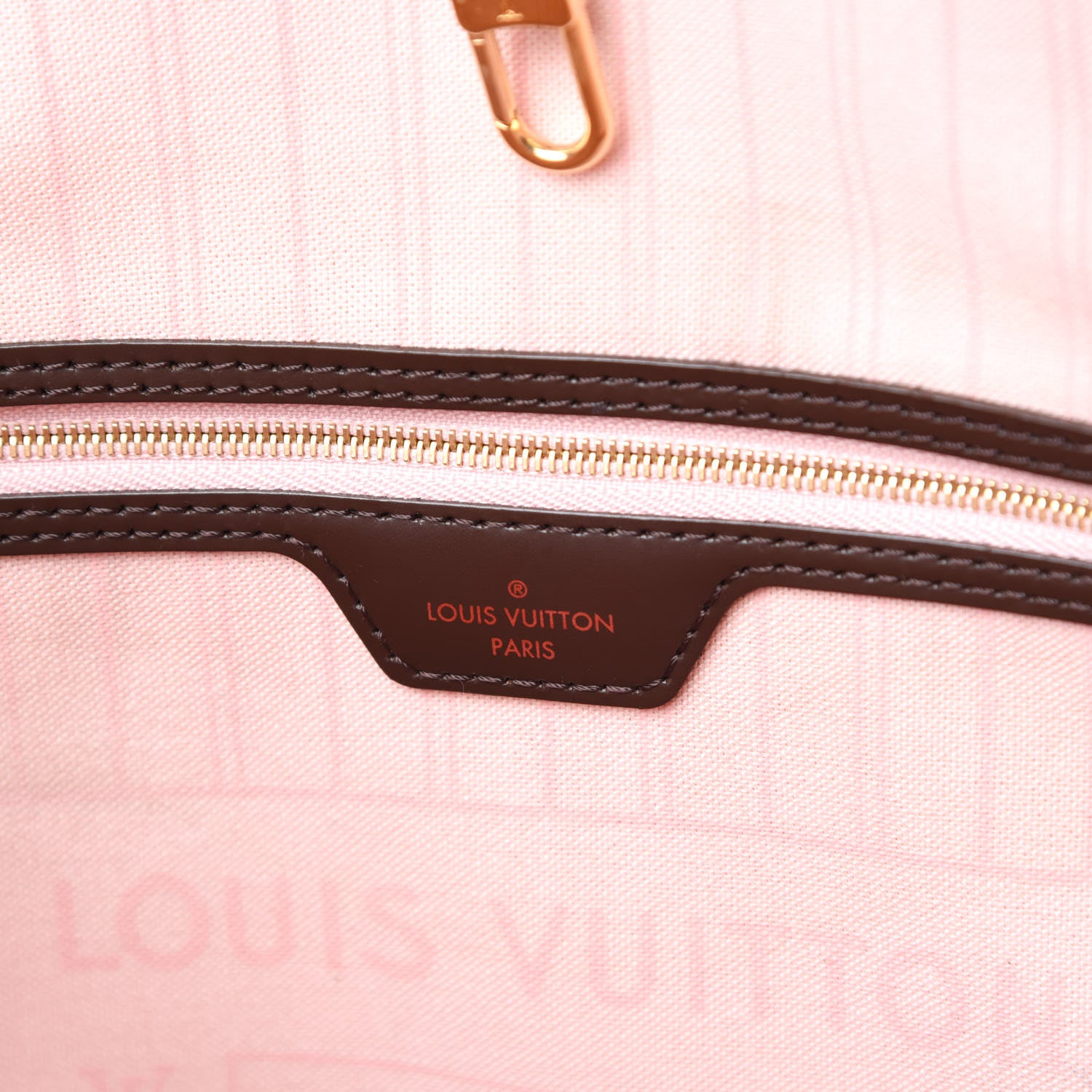 Louis Vuitton Damier Ebene Neo Neverfull MM Rose Ballerine 7 of 19