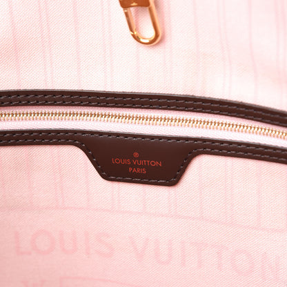 Louis Vuitton Damier Ebene Neo Neverfull MM Rose Ballerine 7 of 19