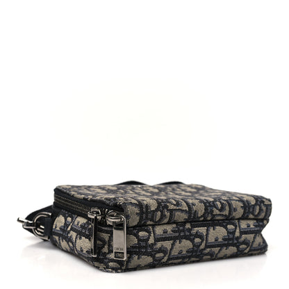 Christian Dior Oblique Pouch Navy Blue 4 of 11