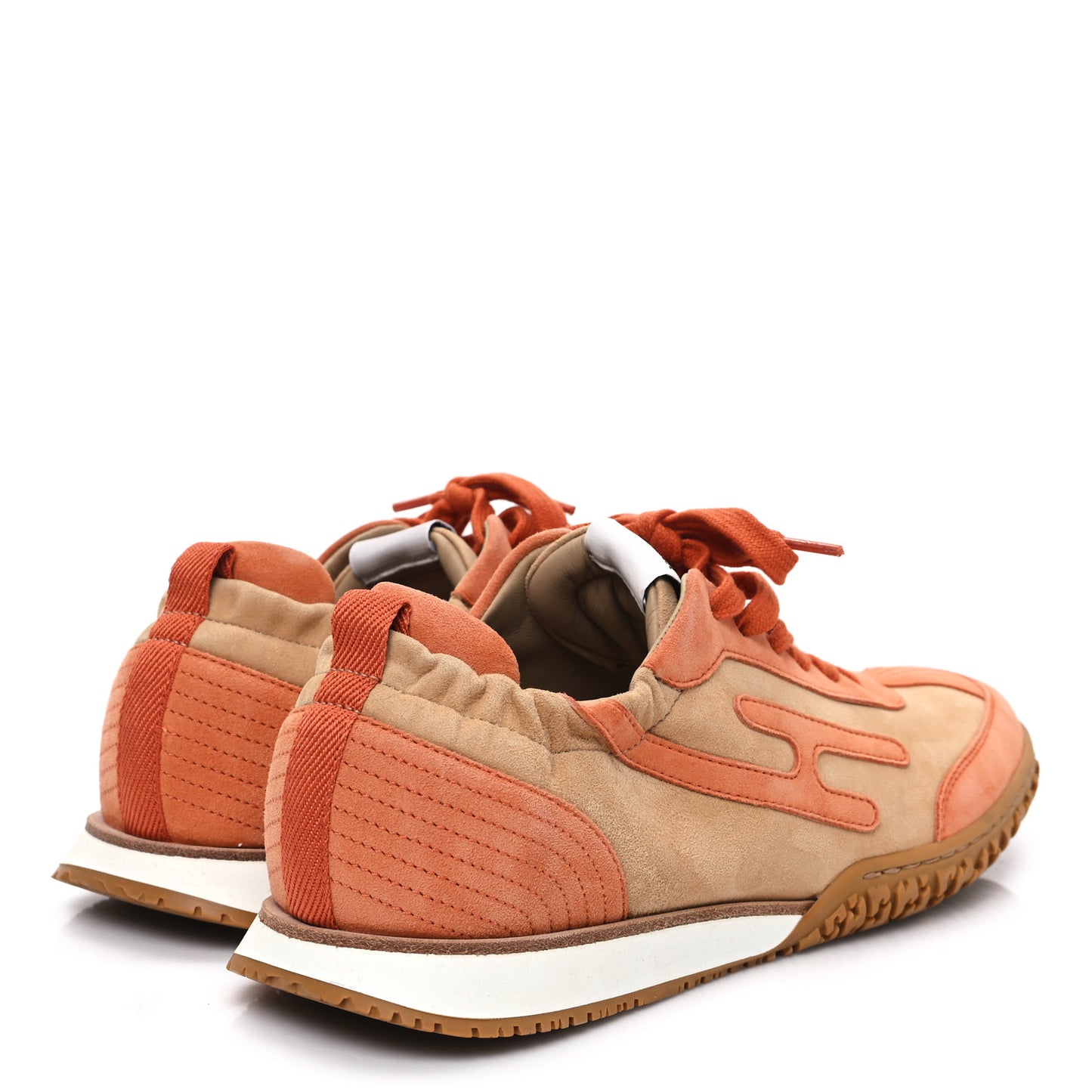 Suede Goatskin Jet Sneakers 40 Beige Natura Orange Nacarat