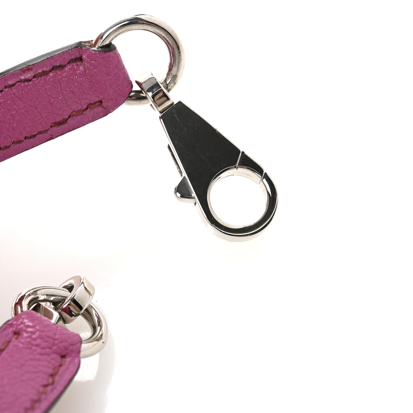 Chevre Mini Kelly Shoulder Strap Fuchsia