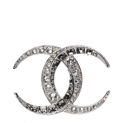 Chanel Baguette Crystal Dubai CC Brooch Silver 1 of 5