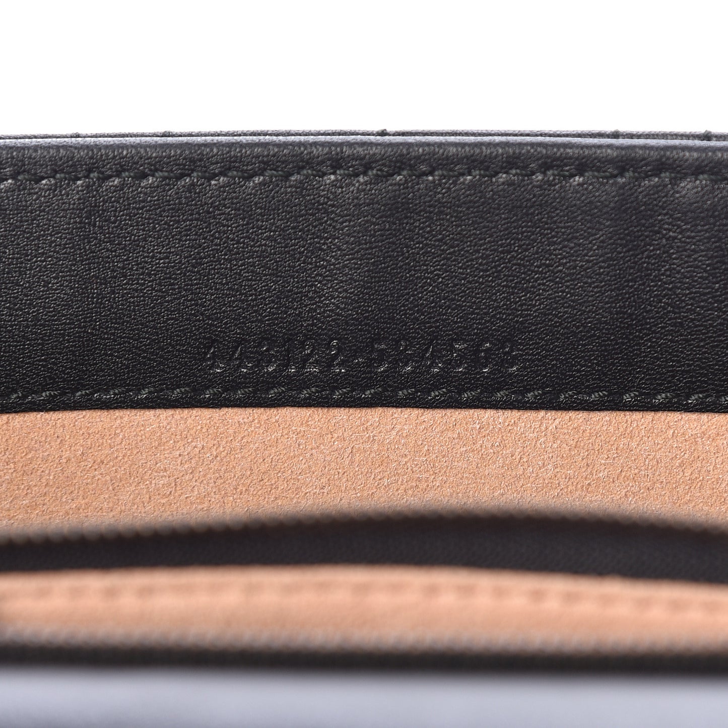 Calfskin Matelasse Mini Pearly GG Marmont Chain Wallet Black