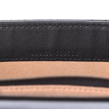 Gucci Calfskin Matelasse Mini Pearly GG Marmont Chain Wallet Black 7 of 10
