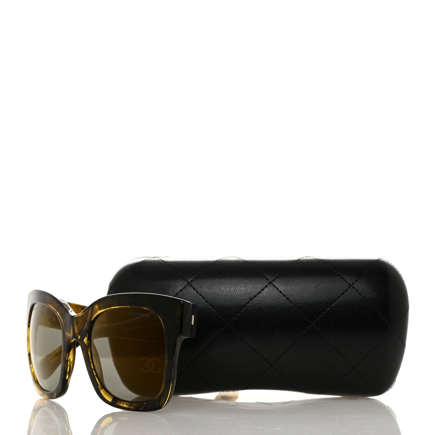 Chanel Acetate CC Fall Square Sunglasses 5357 Yellow 8 of 8