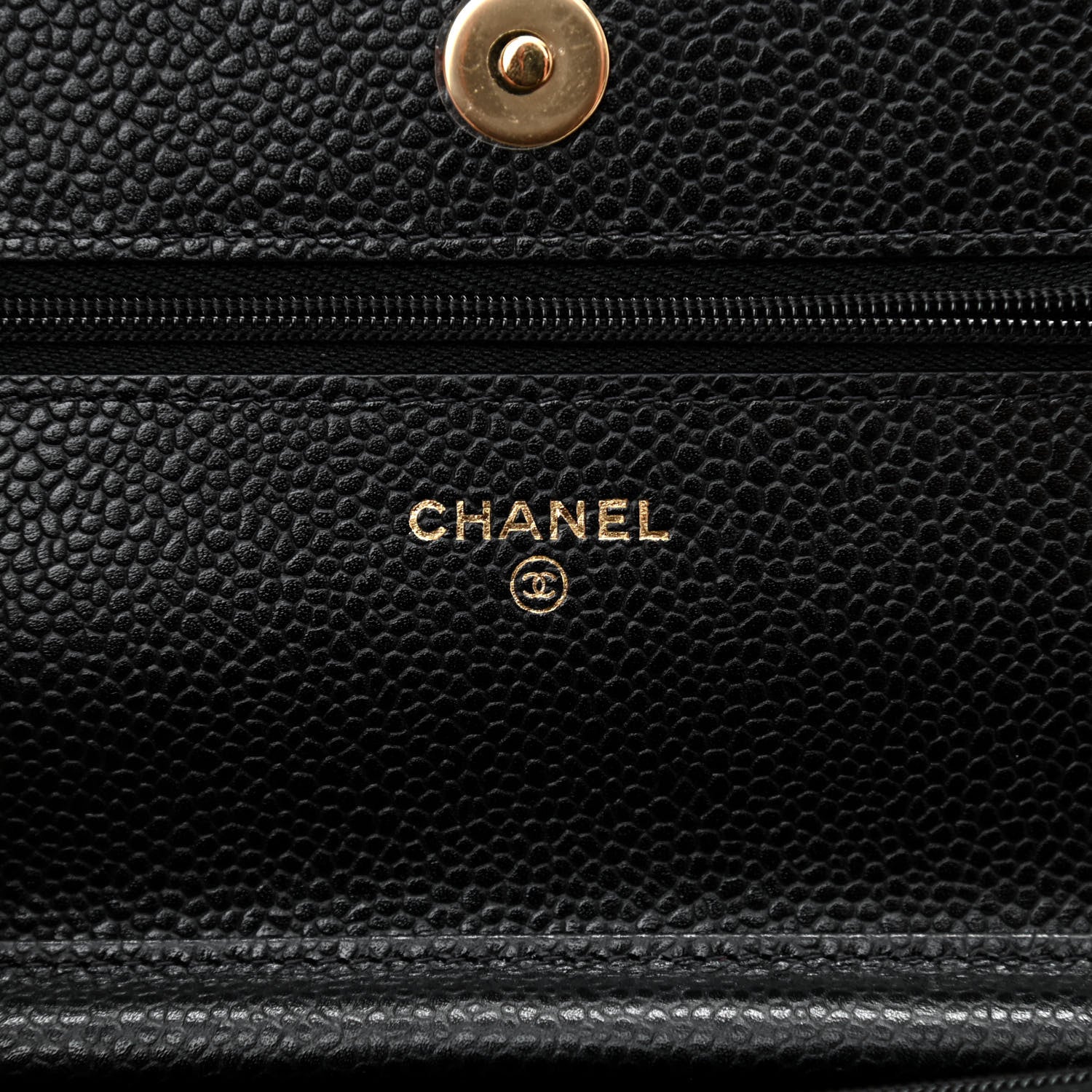 Chanel Caviar Quilted Wallet On Chain WOC Black 6 of 10
