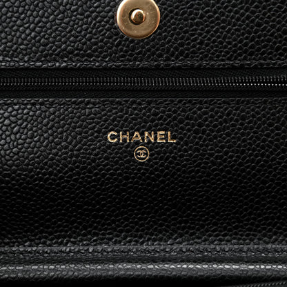 Chanel Caviar Quilted Wallet On Chain WOC Black 6 of 10