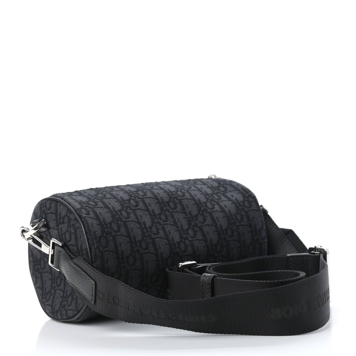 Oblique Roller Messenger Bag Black