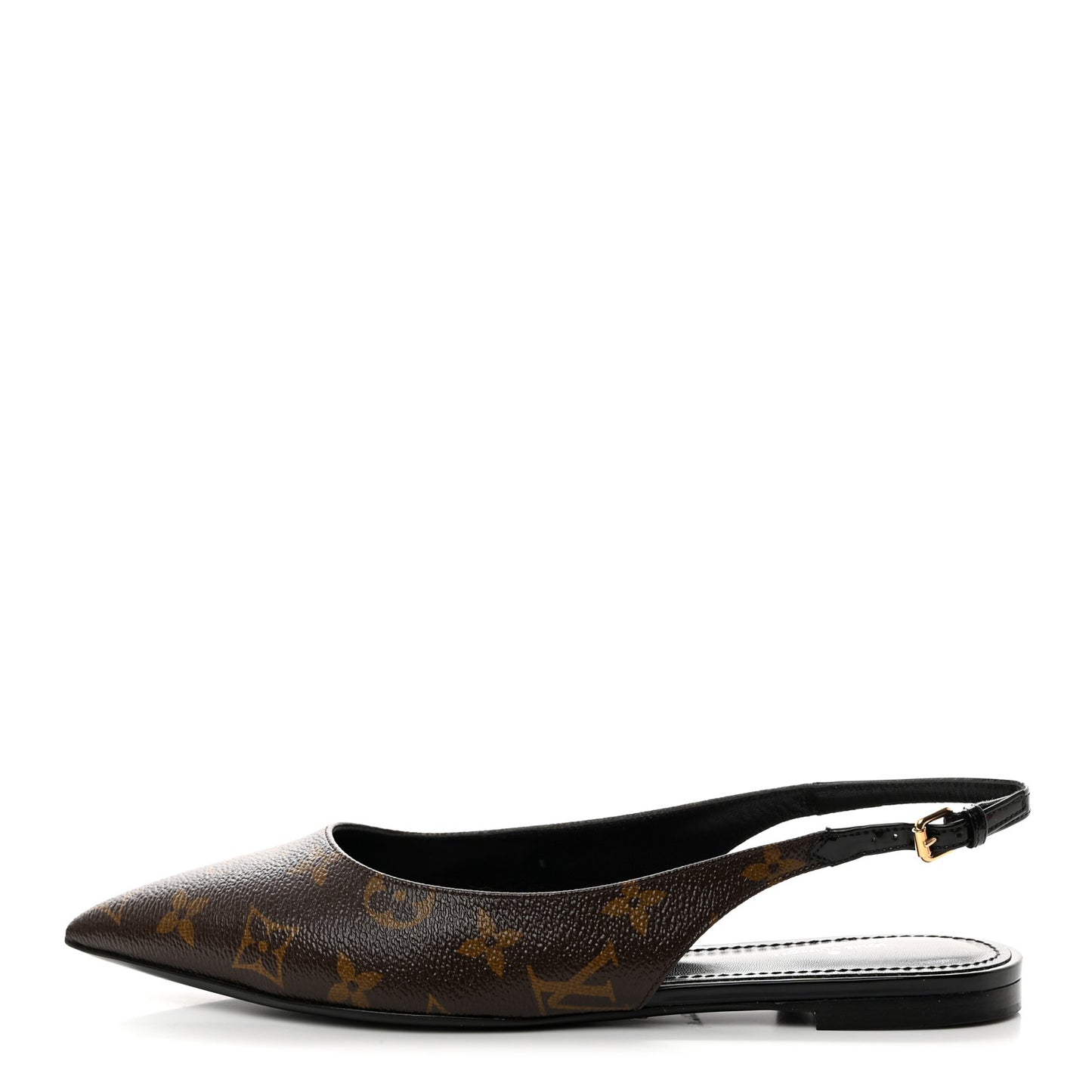 Patent Monogram Cherie Slingback Ballerina Flats 39