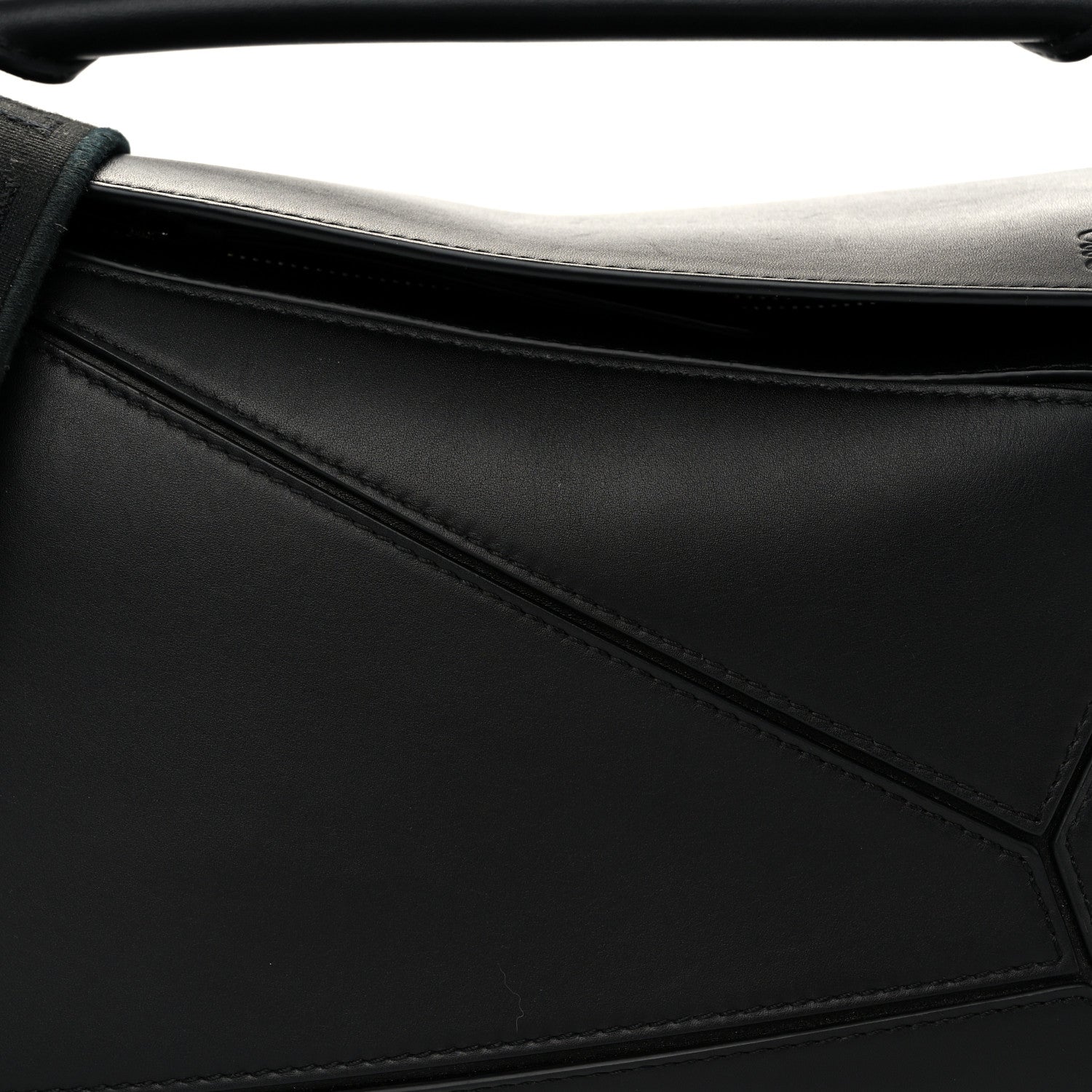 Loewe Satin Calfskin Small Puzzle Bag Black 7 of 10
