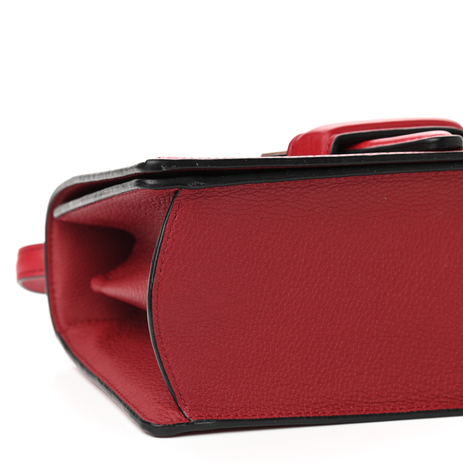 Loewe Grained Calfskin Medium Barcelona Shoulder Bag Scarlet Red 7 of 9