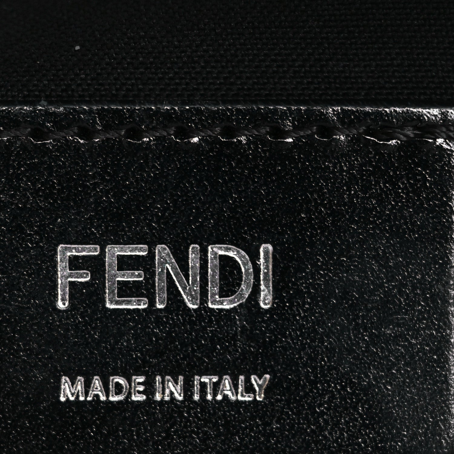 Fendi Shiny Glazed Fabric Vitello Cover FF 1974 Logo Belt Bag