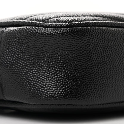 Saint Laurent Grain De Poudre Matelasse Monochrome Monogram Mini Lou Camera Bag Black 8 of 9