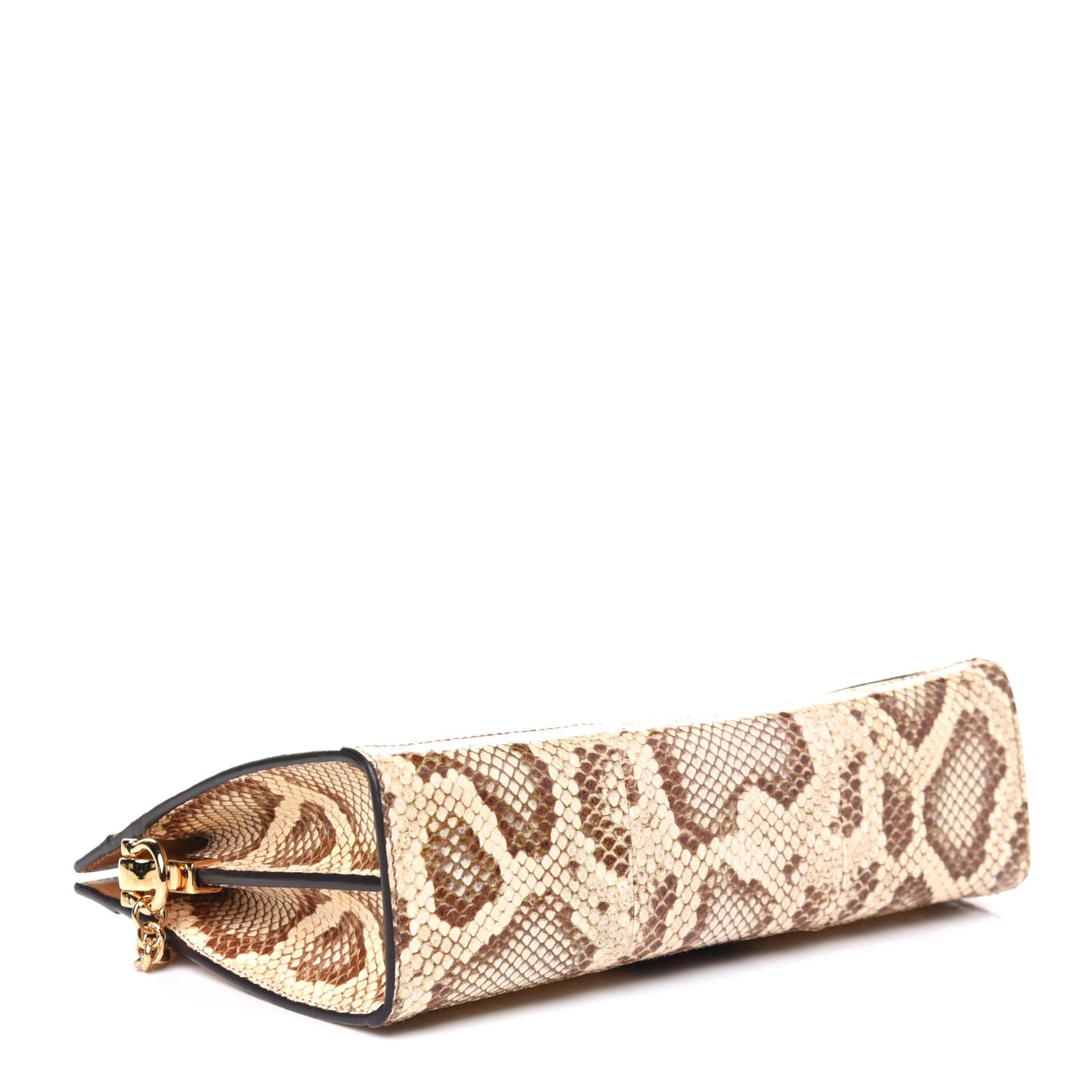 Raffia Elaphe GG Small Ophidia Chain Shoulder Bag Natural Cream Brown