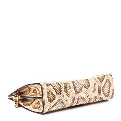 Gucci Raffia Elaphe GG Small Ophidia Chain Shoulder Bag Natural Cream Brown 3 of 4